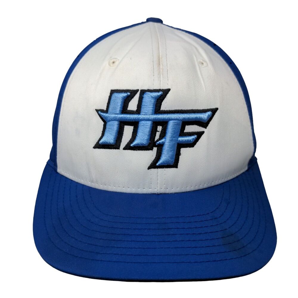 HF Fitted Hat Blue S/M Embroidered Breathable PTS 30 6 Panel Richardson